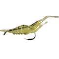 Realistic 4CM Hooked Soft Shrimp Lure 1.3g Topmouth Culter Bionic Artificial Soft Bait Carp Lake Fish Durable Plastic