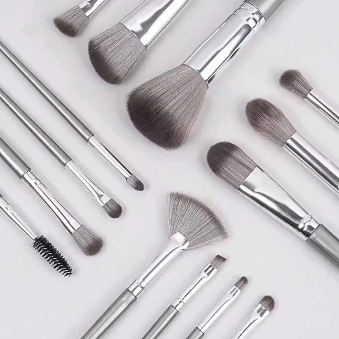 14Pcs Makeup Brush Pouch Beauty Tools Brushes Private Label Professional Makeup Brushes for Foundation Eyelashes Lipstick