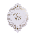 Custom 5X7 Elegant Wedding Dinner Menu Cards Hot Stamping Gold Foil on White Paper for Party Events and Drink Menus