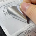 Free Design Customize Silver Metallic Sticker Label Brushed Silver Label Sticker for Electronic Products