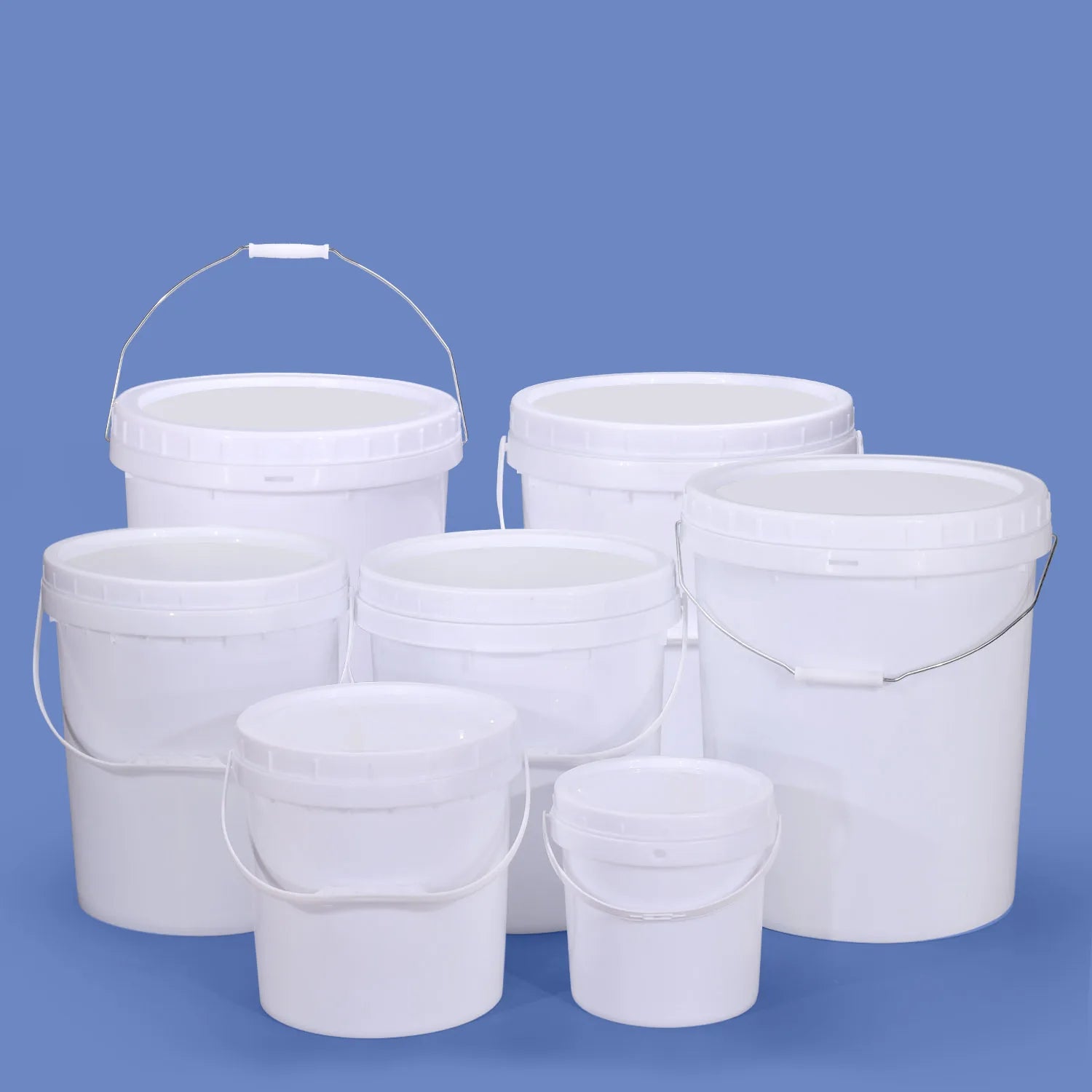 20L Plastic Bucket With Hand Screw Lid for Packaging