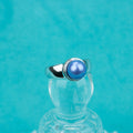 R030507 DIY 6-8mm Natural Freshwater Pearl Ring Accessory 925 Sterling Silver Adjustable Size Engagement Jewelry Ring for Women