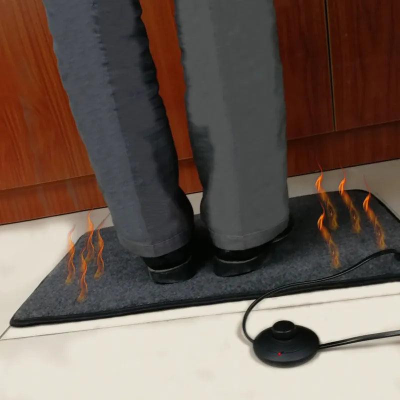 Energy Effective Feet Warm Office Heated Foot Cushion Under Desk Foot Warmer Pad | Soft Surface | Safe for Long Workdays
