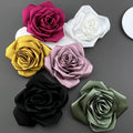 11cm French Bract Brooch Satin Fabric Handmade Dress Accessories Suit Sweater Coat Flower Brooch