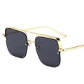 2021 Hot Selling Big Square Metal Sun Glasses Women Men Sunglasses-River Optical Half Frame Glasses