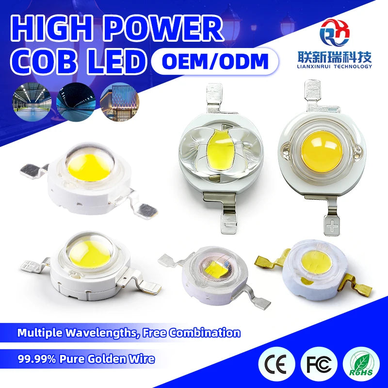 1W High Power LED White Vertical Starry Sky Lamp Flowing Bead White Light Full Power