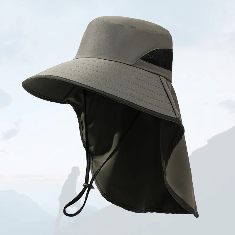 Custom Outdoor Wide Brim Bucket Hat Sun Protection Comfortable Fabric Material for Hunting Hiking Fishing Casual Designer Visor