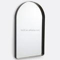 Hot Sale 4mm Thick Aluminum Alloy Framed Arched Floor Stand Customized Modern Decorative Desktop Mirror for Hotel Bathroom Wall