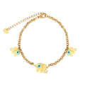 Cute Animal Jewelry Dainty Charms Jewelry Gold Turtle Bracelets for Women
