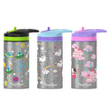 Eco-Friendly Reusable Straw Lid 320ml Kids Insulated Vacuum Stainless Steel Water Bottle