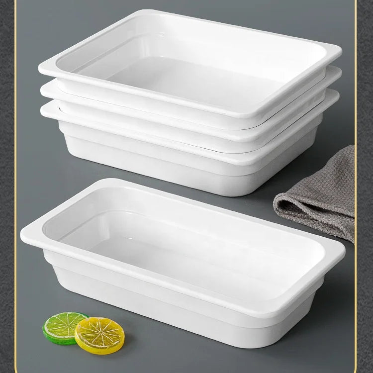 Factory Manufacturing Restaurant GN1/2 Food Pan Gastronorm Buffet Server Warming Melamine Deep Tray