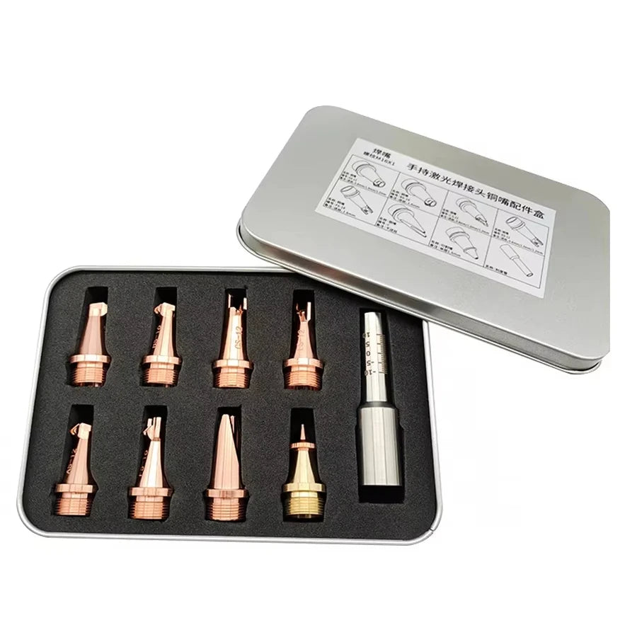 Nozzle Set for Handheld Portable FT80 Scale Tube Laser Welding Machine SUP20S/T Specifications Copper Nozzles 1064nm New