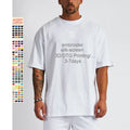 Mens Blank Cotton Tshirt Loose Drop Shoulder Design logo Oversized Custom t Shirts
