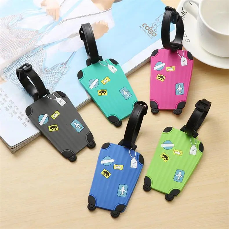Luggage Tag Wholesale Hot-Selling Pvc Luggage Soft Plastic Luggage Tag Silicone Trolley Case Boarding Tag