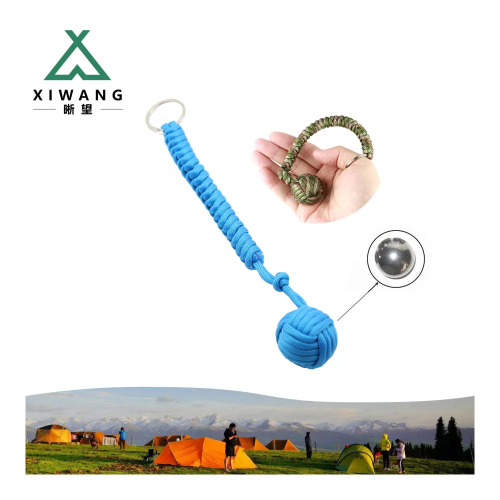 Custom Self-Defense Ball 7 Cord Braided Outdoor Survival Tools Paracord Ball Monkey Fist