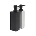 Matte Black with White Square Soap Dispenser Stainless Steel Holder  Double for Bathroom and Kitchen