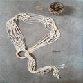 2022 New Customized Boho Macrame Belt Womens Macrame Belt Hippie Belt W1295