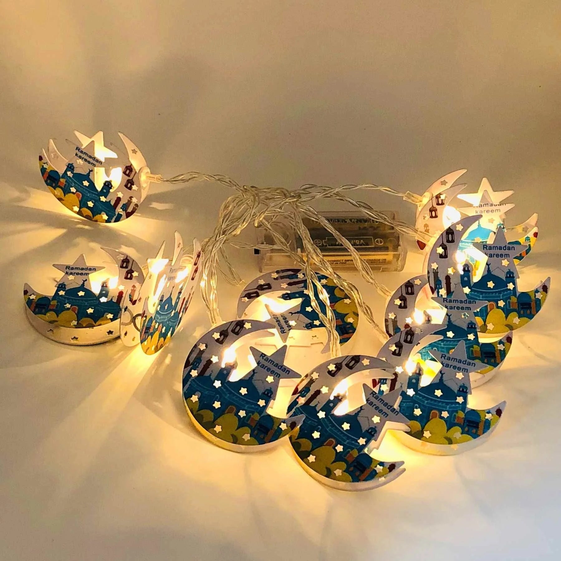 New Muslim Ramadan LED Decorating Lights Wall Lighting Colorful Ramadan Lanterns LED String Light
