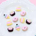 Paso Sico High Quality Shimmer 3D Resin Designs Handmade Japanese Nail Art Ice Cream Dessert Simulation Food Kawaii