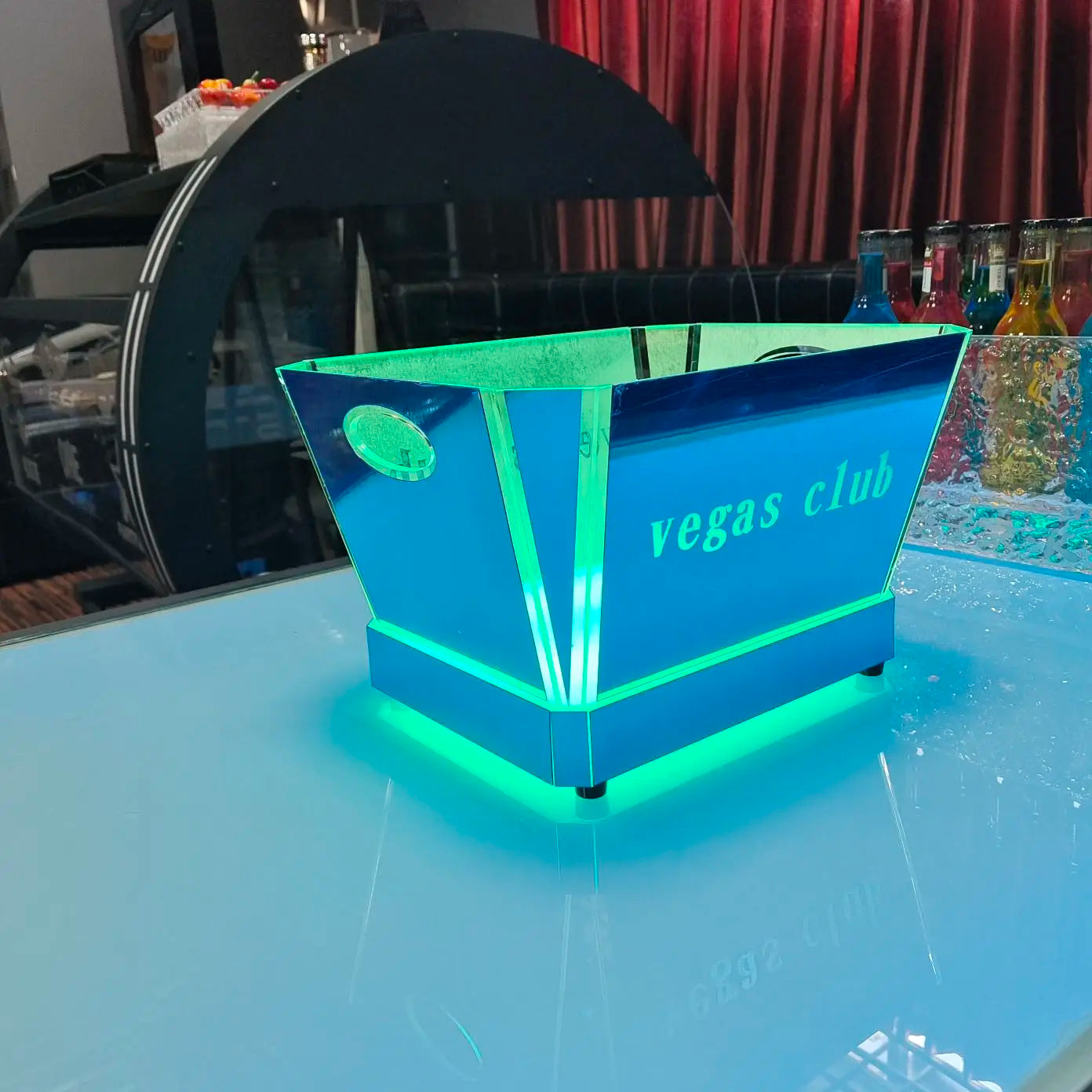 2025 Customized logo Ice Bucket Led Light for bar
