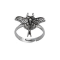 Hot Selling Dead Head Mini Cute Wicca Talisman Jewelry Gothic Vintage Death Moth Ring