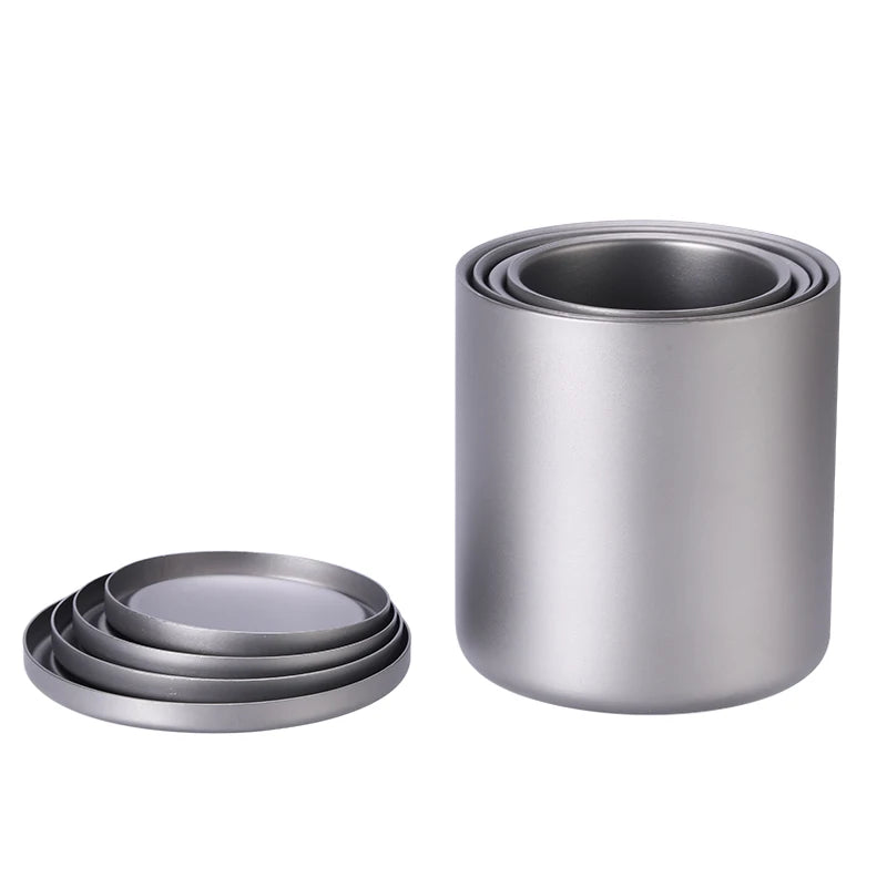 Double Wall Titanium Coffee Mug Insulated Office Drinkware for Travel and Camping Durable Cookware Mug