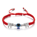 Colorful Rope Cord Bracelets Red Blue Black With Two Elephant Woven Bracelet String Adjustable Bracelets for Women