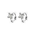 Wholesale 925 Sterling Silver Contracted Zircon Hoop Earrings for Women Jewelry 2022