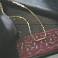 Minimalist Sterling Silver Gold Plating Ladies Simple Zircon Chain Bracelet