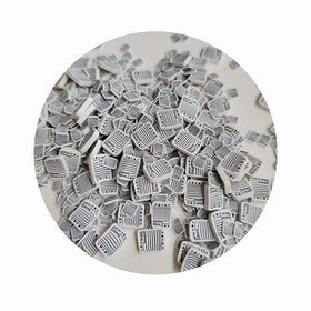 New 500g/Lot Lovely Mini Letter Writing Paper Polymer Clay Slice Note Book Shape Hot Clay Embellishments for Holiday Party Decor