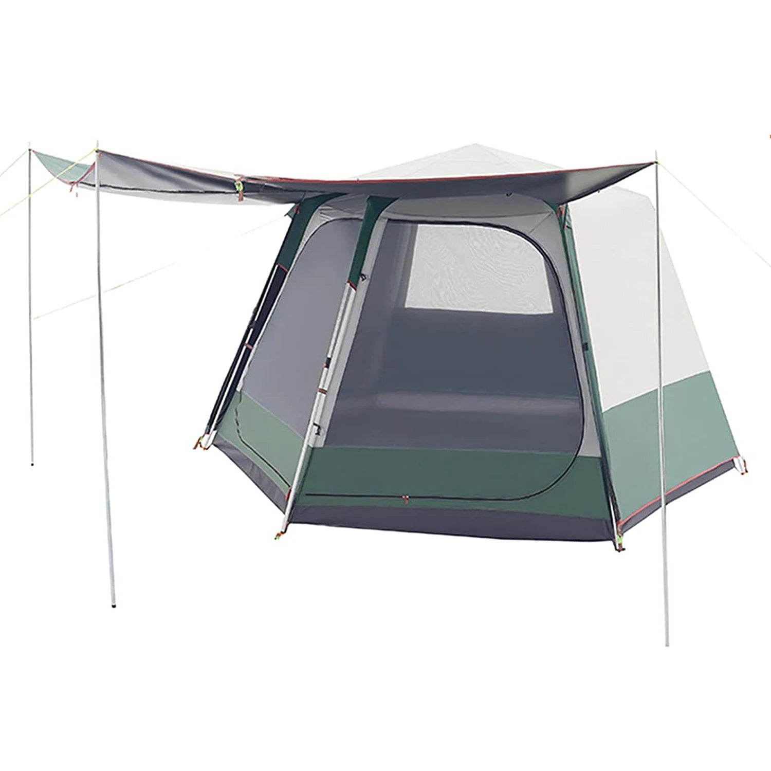GSD Outdoors Automatic Camping Family Tent Outdoor Double Layers Hexagonal Large Automatic Beach Hiking Camping Pop up Tent