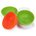 Customizable Portable Dog Bowl Foldable Silicone Pet Bowl With Rounded Shape Collapsible TPE Dog Feeding Bowl Travel Food Water