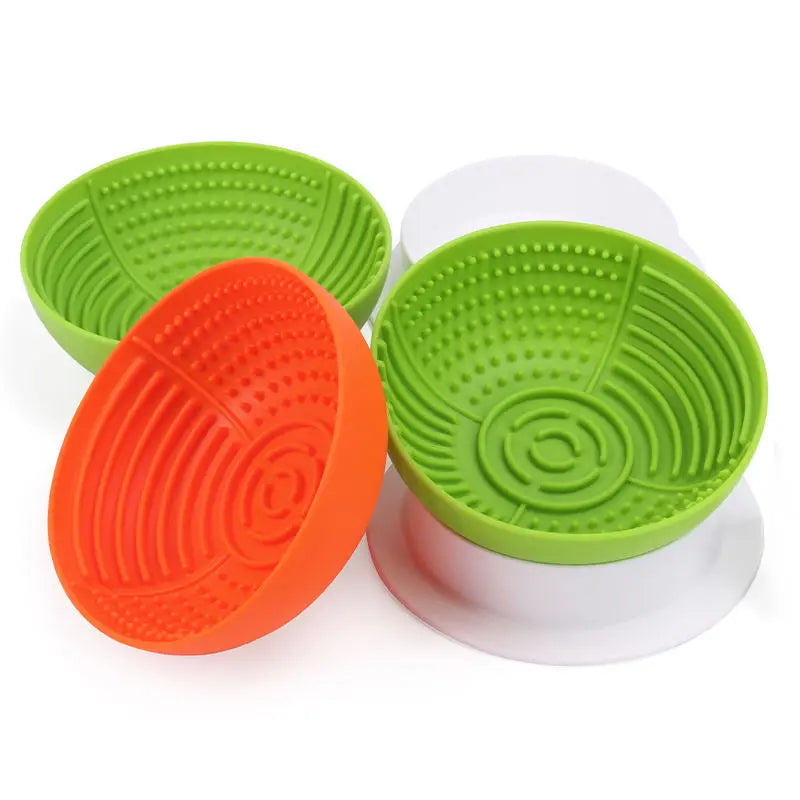 Customizable Portable Dog Bowl Foldable Silicone Pet Bowl With Rounded Shape Collapsible TPE Dog Feeding Bowl Travel Food Water