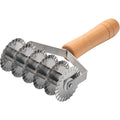 Medium Stainless Steel Pizza Wheel Knife Wood Handle Cake Wheel Cutter for Flour Slicing Deep-Fried Dough Divider Metal Material