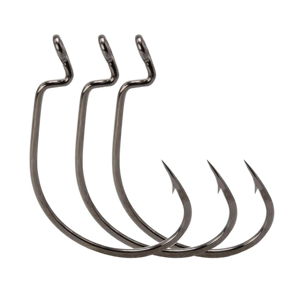 Wholesale Winter Fishing High Carbon Steel 5/0-12/0 Crank Worm Fishing Hooks Offset Worm Lures Set Fishing Jig Hook