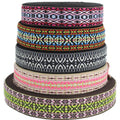 50 mm High Tenacity Polyester Cotton Braid Webbing Strap Ethnic Thin Webbing Strap