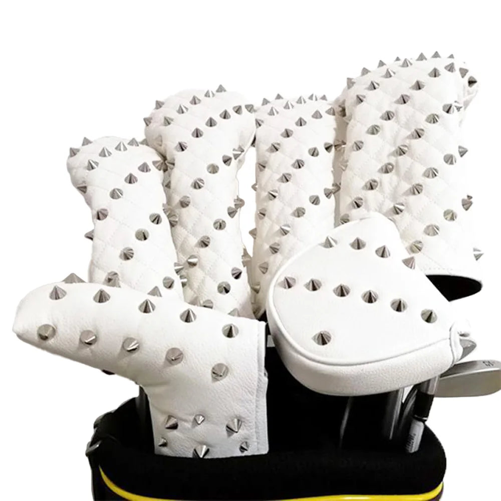 Wholesale Custom Embroidered Logo High Quality Cheap PU Leather Small Order Golf Driver Headcovers