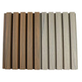 WPC Fluted Louver Exterior Decoration Wall& Door Siding Facade Wood Plastic Composite Wall Panel