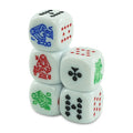 Custom Logo 16mm Classic 6D Dice Resin Square Plastic Engrave  Printimg logo Game Dice