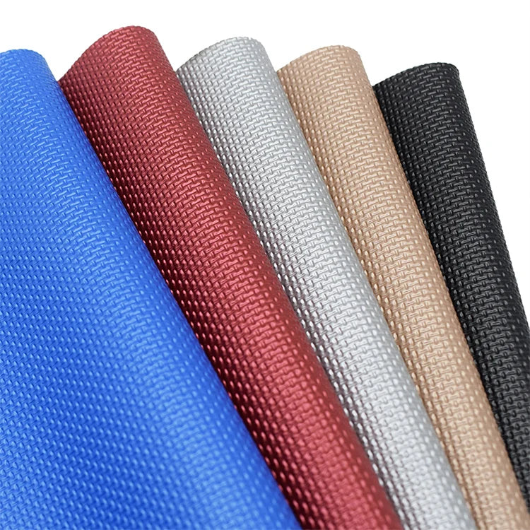 Wholesale Weave Pattern Embossing Faux PVC Leather for Car Seat Chair