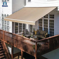 Custom Waterproof Sunshade  Retractable Folding Arm Aluminum Full Cassette Awning Led Lights