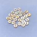 Permanent Jewelry 6mm Round Disc Initial Charms Letter Gold Filled