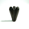 Huiying Natural Gemstone Hand Carved Crafts Black Obsidian 2 Inch Angel Pocket Statues Angel Crafts