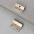 Three-fold Hinge 4-Hole 5-Hole Furniture Accessories for Villa Nickel-Plated Iron Clip 12mm Plate Bending Side Length 41mm
