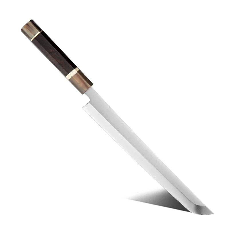 Grandsharp Premium Japanese Kitchen Knife Sakimaru Chef Knife Stainless Steel Tuna Cutting Professional Tool Saya Scabbard