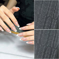 Transparent French Hollow Out Nail Sticker butterfly French Star Spray Painting Patting Gel Transfer Nail Art Decals