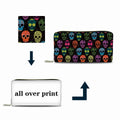 Designer Personalized Wallet Custom Printed Fashion Zipper Designed Wallet Original Leather Wallet for Women
