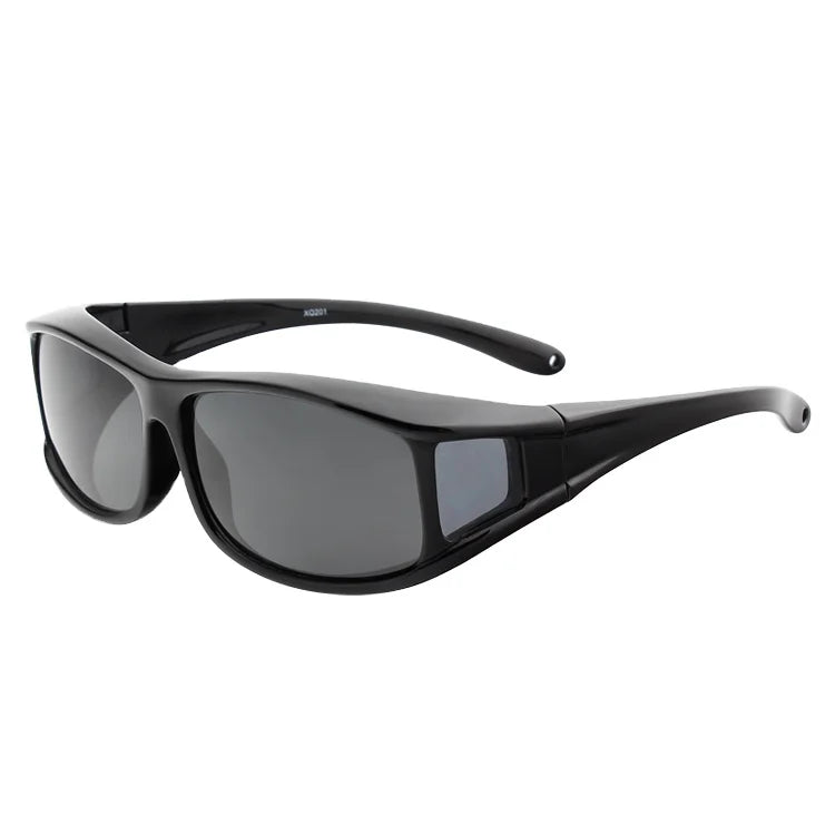 Pc Lens Uv 400 protection Fishing Driving Glasses High Vision Men Women Polarized Fit Over Sunglasses