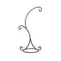 Iron Pothook Stand for Hanging Glass Terrarium Ornament Display Christmas Decorations Product