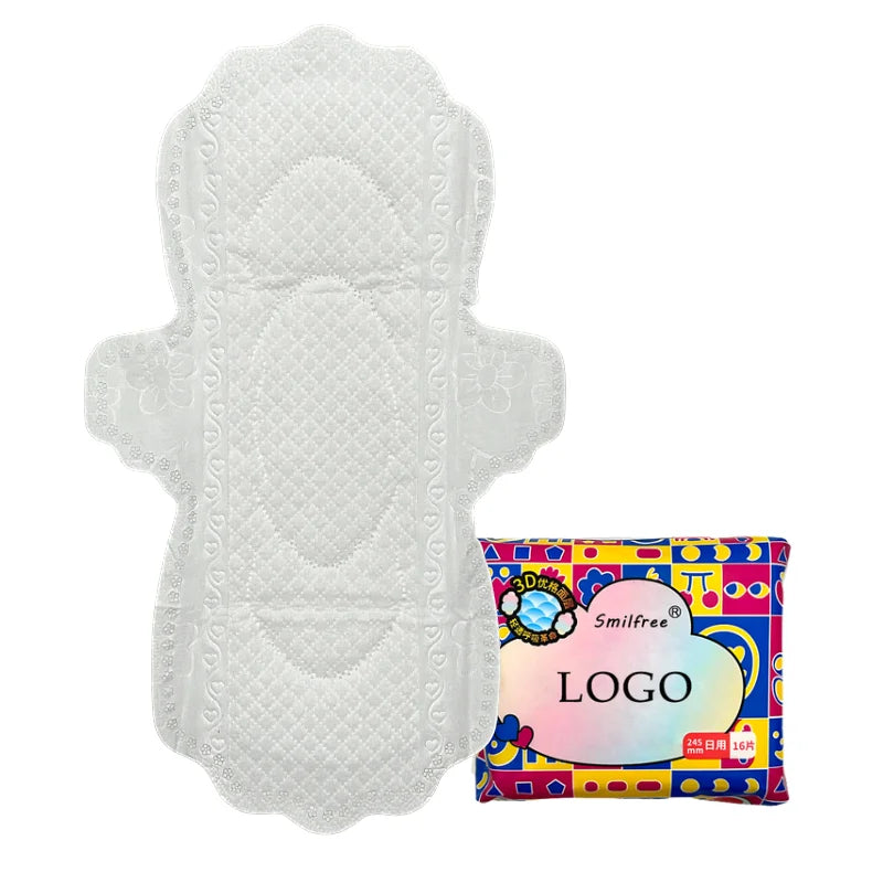 Factory Soft High Absorbency Cotton Sanitary Napkins Female Pad Low Price and Breathable Feature
